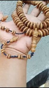 BARU - tasbih kelor mas pipih jumbo 16 mm model butiran profil dan eklusif serat alami kayu langka