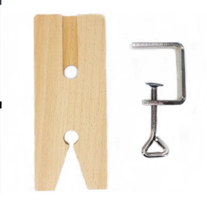 Bench Pin Clamp Set V-Slot Wooden Workbench Jewelers Wooden Workholding Devices for Jewelry Making Processing Tools