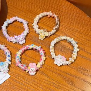 Children Kuromi Melody Bracelet Versatile Beaded Hair Bands Cartoon Sanrio