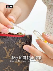 High-End Bags Pure Copper Zipper Gap Buckle Mushroom Nails Neverful Liner Bag Modified Crossbody Bag Hanging Ring Buckle Wallet Kell Clutch Chain Buckle Luggage DIY Accessories