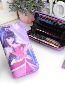 กระเป๋าสตางค์ PVC ลายการ์ตูนสําหรับเด็ก กระเป๋ายาวดีไซน์ใบไม้น่ารักพร้อมซิปปิด ซับหนังสังเคราะห์ มัลติฟังก์ชั่น พร้อมช่องใส่การ์ดและกระเป๋าใส่เหรียญ