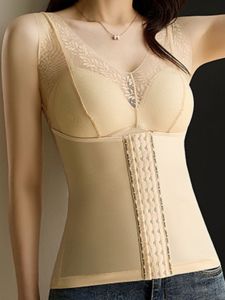 Body Shaping Tops Belly Contracting Vest Female Plus Size Waistband Chest Pad Tight Body Shaping Upper Body Postpartum Corset Intimates Thin