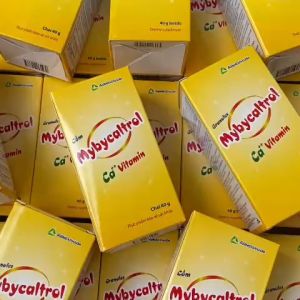 Cốm dinh dưỡng MYBYCALTROL bổ sung Canxi Vitamin C Vitamin nhóm B giúp bé phát triển tăng đề kháng (Chai 40g)