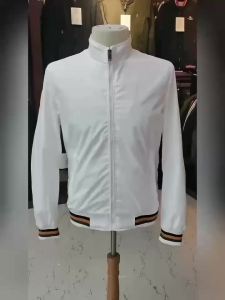 2026 spring and autumn mens stand collar casual zipper business jacket outdoor sports jacket waterproof and windproof