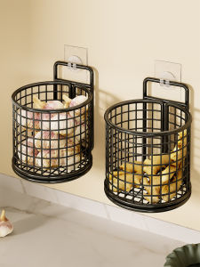 WUBUWEI | Garlic Ginger Onion Organizer Hanging Basket Wall-Mounted Drill-Free