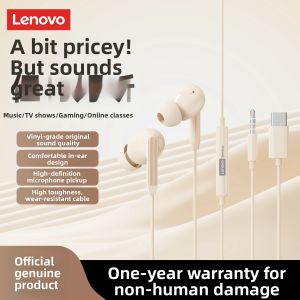 Lenovo | Noise Cancelling High-Quality In-ear Wired Headset with Mic