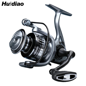 Huidiao 3+1BB Zero Play Spinning Reel 2000-7000 5.2:1 Gear Ratio Smooth Casting Fishing Reel 8kg Max Drag Metal Spool/Handle