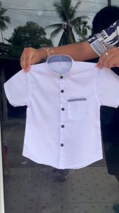 เสื้อเชิ้ตเด็กคอจีน สวยงาม หรือที่คุณคำนึงถึง นิ่มใส่สบายมากๆ ผ้าคอนตอน เสื้อคอจีนเด็ก