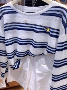 เสื้อยืดแขนยาวหลวมๆ ไซส์ใหญ่ป้องกันแสงแดด สไตล์ฤดูใบไม้ร่วง 2025 เสื้อเชิ้ตคอโปโลลายทางสุดเก๋ไก๋ ลำลอง แขนยาว ทรงเข้ารูป แฟชั่น