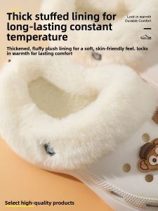FENKAN | Thermal Insulated Clog Shoes Removable Fleece Inner Lining