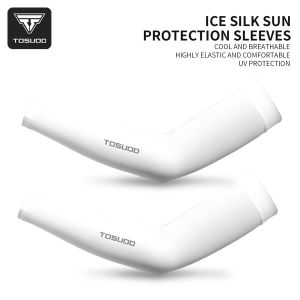 TOSUOD | TOSUOD Ice Silk Sleeves Summer UV Protect Breathable Quick Dry Outdoor Sports Arm Sleeve For Cycling Motorcycle Riding Drive