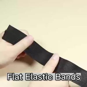 5 Thước Dây Thun May Vá Rộng 10-50mm Bền Mềm Độ Đàn Hồi Cao Màu Đen/trắng Chất Liệu Nylon