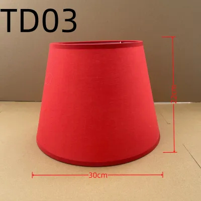 MUZHAN | E27 Round Flax Fabric Lampshade