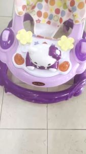 CANDY BABY WALKER UMUR 6 - 18 MONTH BULAN ANTI O LEG ADJUSTABLE FOLDABLE ROCKER MUSIC LIGHT TOY LEARNING FUN BEST QUALITY