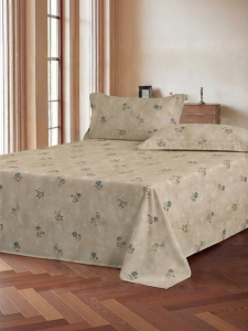 Mercury | 100% Pure Cotton Vintage Style Bed Sheet