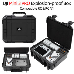 For DJI Mini 3/ Mini 3Pro Case Explosion Proof Case Mini 3Pro Bag Portable Waterproof Box Hard Shell Large Capacity Case
