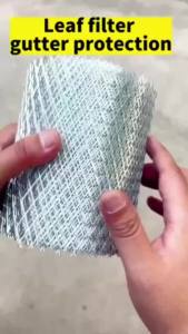 Aluminium alloy Mesh Gutter Guards Anti-rust Gutter Protection Covers 6m/19.68ft Length Mesh Guards Leaf Protector to Avoid Roof Clogged Downspouts vividly