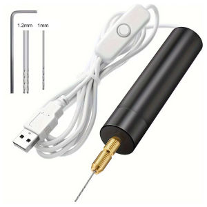 Aideepen | Handheld Mini Electric Drill USB Powered DIY Tool for Epoxy Resin Jewelry Wood Craft Engraving Pen