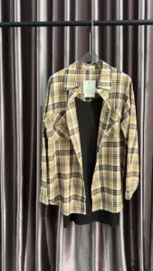 SV 6434 - Ollavia Set Dress | Silvervogue | Set Gaun dan Kemeja Flanel + Katun Poliester Pakaian Kasual Wanita