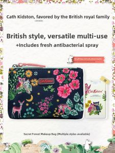 Cath Kidston Secret Forest Travel Size Sample Combination Antibacterial Spray Cosmetic Bag Storage Pouch Beauty Skincare Essentials