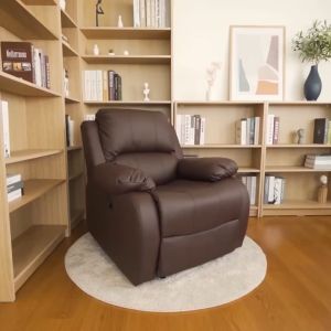 HomeHuk เก้าอี้พักผ่อน Virtus รุ่น เบาะหนัง 170 องศา ที่วางขา เก้าอี้นอนเก้าอี้โซฟา โซฟามินิมอล เก้าอี้นอนพับได้ เก้าอี้เอนหลัง โซฟาหนัง โซฟาเดี่ยว เก้าอี้เอน โซฟาปรับนอน โซฟาปรับนอนได้