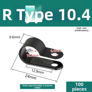 LANGSIMING | Plastic Cable Fixing Clip U-shaped