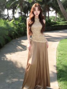 CHANGTONG | Vintage Boss Lady Lace Fitted Dress
