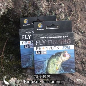 Bingolife Senar Pancing Fly Fishing Putih 0.053mm~0.37mm Senar Pancing Kecil Kuat Nilon Fishing Line