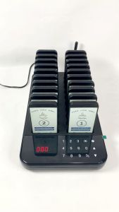 Mesin Antrian Restoran / Resto Cafe Sharkpos RP20A Popular Wireless Guest Paging System Kasir Alarm Bunyi - Hitam RP 20 A