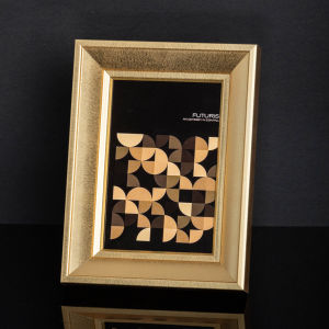 Luxurious Gold-Frame Photo Stand Nordic Living Room Decorative Item Simple Modern Resin Rectangle Home Decoration Accessories