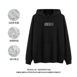 Áo Nỉ Dày Có Mũ Trùm Đầu Hip Hop Thương Hiệu Mỹ Thường Ngày Đa Năng Cho Nam Cỡ Lớn Rộng Rãi Lót Lông Cừu Thường Ngày Mùa Thu Đông