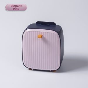 RIHESHENGTANG | Luxury Design Lid Desktop Trash Bin