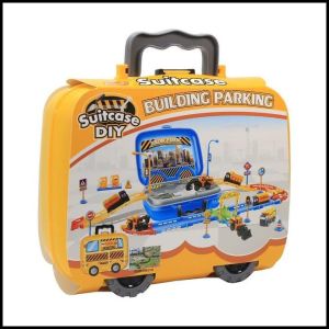 Mainan Anak Building Parking Suitcase Diy koper Set