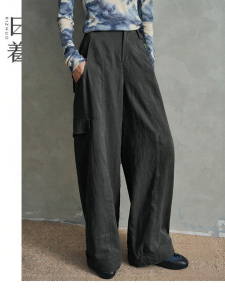 Loose Fit Slimming Wide Leg Pants