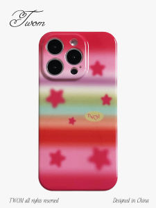 Creative Stripe Star Phone Case for  17Pro Max 16Pro 15Pro Max 14Pro Max 13 Soft Shell No Repeat Modern Artistic Style