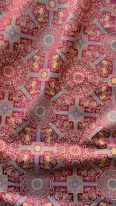 Retro Geometric Pattern Jacquard Fabric Sewing Dress Cheongsam Clothing Fabric Material