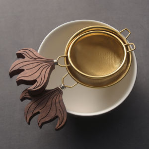OUDING | Black Walnut Handle Tea Strainer