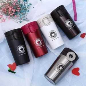 Termos Coffee & Tea Stainless Steel Double Wall Gelas Kopi Minimalis Tahan Lama