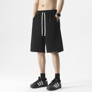 Quần Short Thể Thao Mùa Hè Cho Nam 220g Quần Dài Năm Điểm Màu Trắng Xám Quần Dài Sọc Mỹ Quần Dài Vừa Vặn