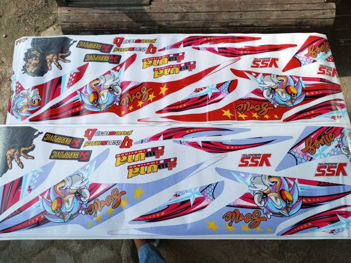 STIKER STRIPING DECAL VARIASI DAN LAMINASI HONDA VARIO 110 TEKNO MODEL