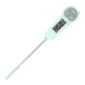 HamshMoc Food Thermometer Kitchen Digital Thermometer Instant Read LCD Screen Data Hold Button C F Switch Stainless Steel Probe