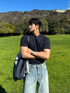 DAVID&ME | Summer New Round Neck Slim Short Sleeve T-Shirt
