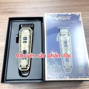 VGR Tông đơ cắt tóc cao cấp VGR 005 - tăng tốc 4 tốc độ 5500-7000rpm pin Lithium Ion 2600mAh màn hình màu báo tốc độ và pin