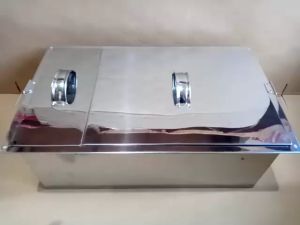 Dandang mie ayam 6 lubang Tong mie ayam bakmi bakso kotak plus saringan stainless pack kayu