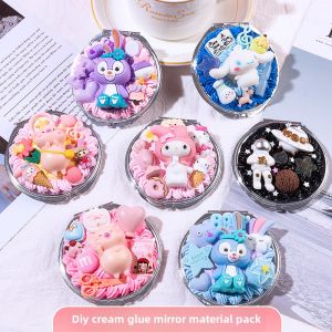 DIY Cream Glue Material Package Piggy Doll Creative Homemade by Hand Portable DIY Cute Mirror Material