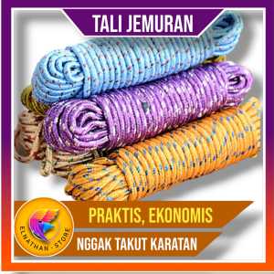 Tali Jemuran 10 Meter Multifungsi Anti Slip Anti Karat Tambang Kemah Camping
