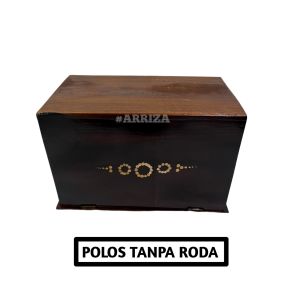 FREE UKIR NAMA KOTAK AMAL + RODA / KOTAK INFAQ RODA / CELENGAN / KOTAK DONASI RODA / TEMPAT PENYIMPANAN UANG MOTIF LAFADZ ALLAH MUHAMMAD KAYU JATI UKURAN BESAR