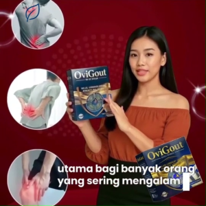 Ovigout 2 Sachet Susu Herbal Obat Asam Urat Nyeri Sendi Kolesterol Tinggi & Tofus Dengan Alami Teruji BPOM