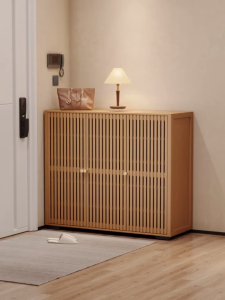 6/7/8 Layer Shoe Cabinet wooden With Rattan Door Breathable Bamboo/Wood ShoeRack Storag Organizer