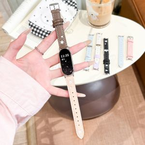 Uhada | Women Fashion Leather Star-decorated NFC Compatible Smart Band